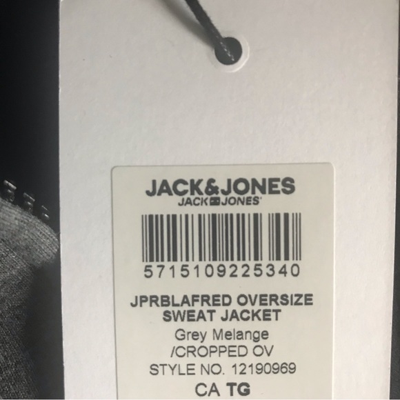 NEW ! Jack & Jones Oversized Sweat Jacket - Size M/L 🇩🇰 - Picture 10 of 10